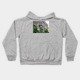 Paris Eiffel Tower Flowers Kids Hoodie